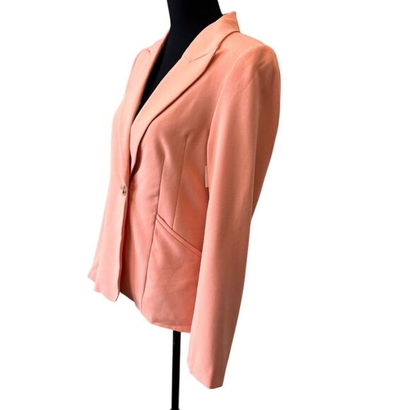 New HALOGEN Women's Canyon Sunset Darted One-Button Blazer Size XS - Picture 3 of 7